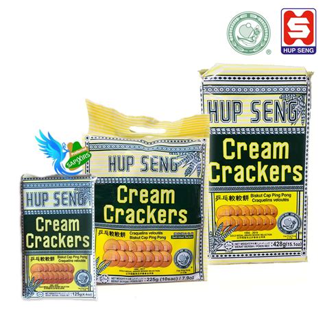 HUP SENG CREAM CRACKERS 125g 225g 428g BISKUT KRIM KRAKER CAP HUP