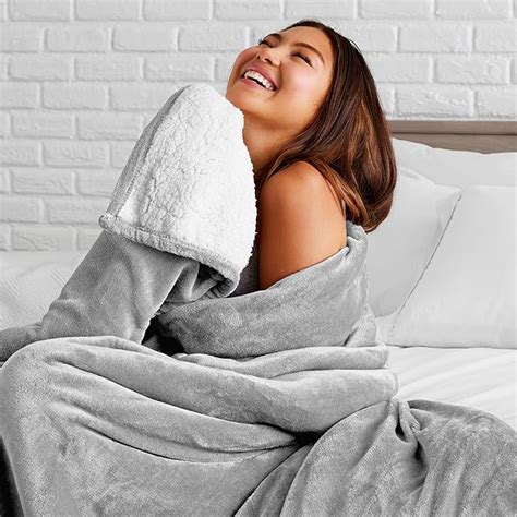 Amazon Bare Home Sherpa Fleece Blanket Twin Twin Extra Long