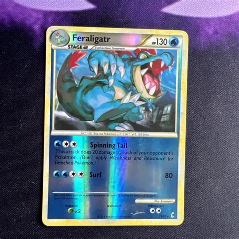 Pok Mon Jcg Feraligatr Call Of Legends Reverse Holo Rare Lp Mp