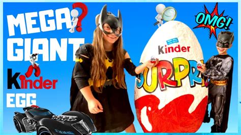 MEGA GIANT KINDER SURPRISE EGG MIKE MICHELE PRETEND PLAY VIDEO