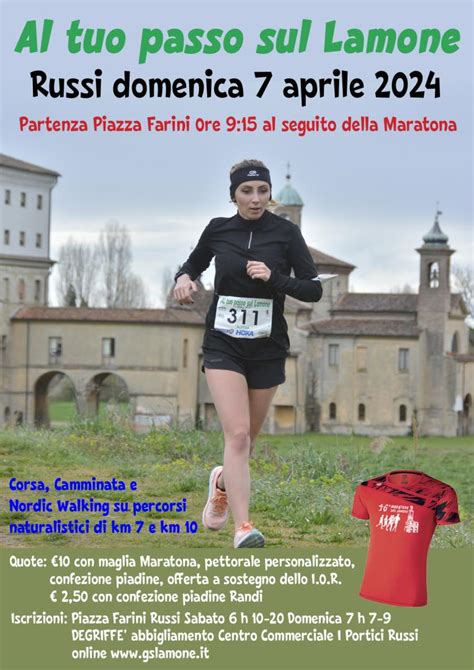 MARATONA DEL LAMONE 7 APRILE 2024 CONVENZIONATA SOCI CSMI Club