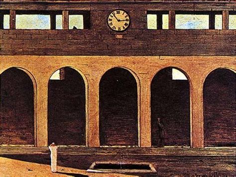 De Chirico l enigma dell ora 絵画 建物