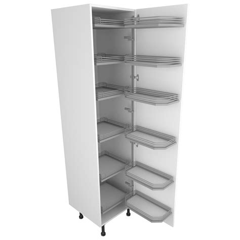 500mm Tandem Larder Unit With Pull Out Graphite Wirework Right Hand