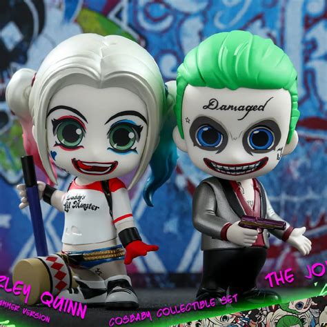 Original HT Hot Toys COSB303 Suicide Squad The Joker and Harley Quinn (Hammer Version) Cosbaby ...