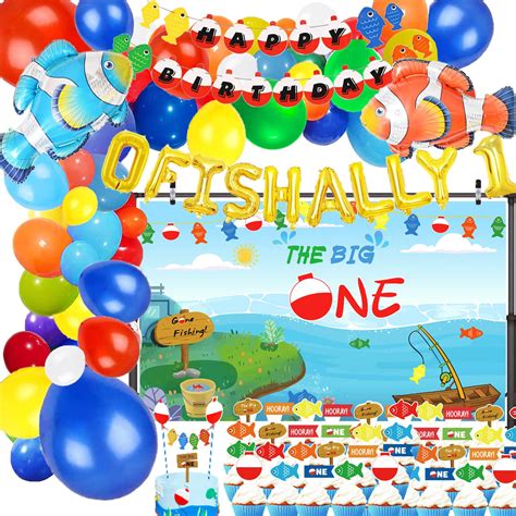 Buy 155PCS O Fish Ally 1 Birthday Party Decorations Gone Fishing