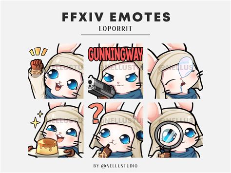 FFXIV Loporrit Emote Pack - Etsy