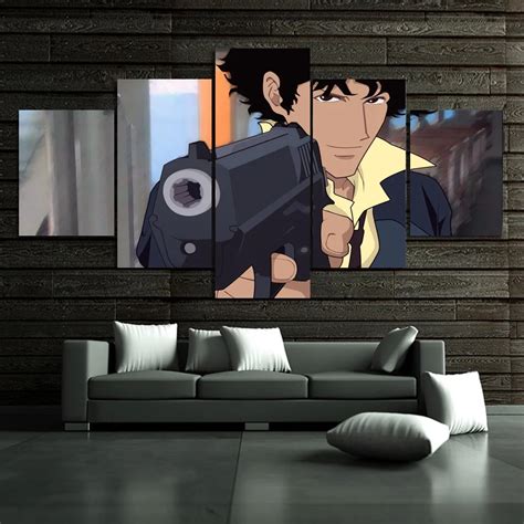 Canvas Wall Art Pictures Home Decor Room Poster 5 Pieces Cowboy Bebop