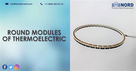 Round Modules Of Thermoelectric Ferrotec Nord