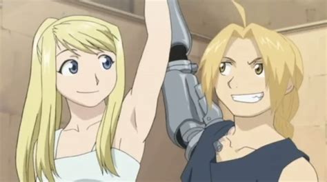 Edward and Winry by xWomiex on DeviantArt