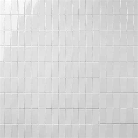 Colorplay Steps White 4 5x18 3D Glossy Crackled Ceramic Tile Tilebar