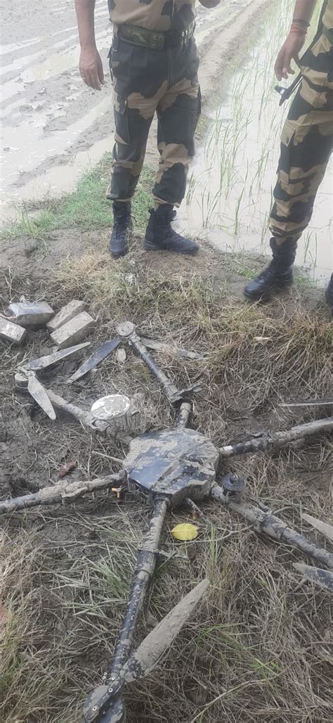 Bsf Shoots Down Pakistani Drone Near International Border In Tarn Taran