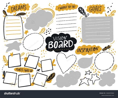 1,916 Vision board template Images, Stock Photos & Vectors | Shutterstock