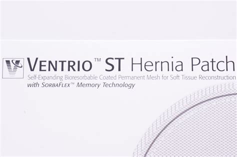 Bard 5950080 Ventrio St Hernia Patch Oval 87inch X 107inch X