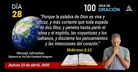 Semana 4 100 Días De Oración Iglesia Adventista Del Séptimo Día