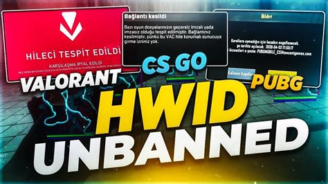 REMOVA SEU BANIMENTO HWID DO VALORANT L SPOOFER PARA VALORANT