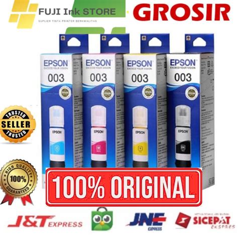 Tinta Epson 003 C M Y Bk Original Lazada Indonesia