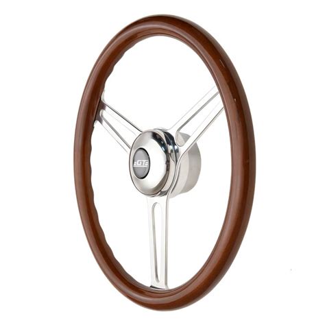 GT3 Retro Gasser Pol Slotted 3 Spoke Steering Wheel Wood