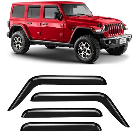 Voron Glass Tape On Extra Durable Rain Guards For Jeep Wrangler 2018 2024 Jljeep Gladiator 2020