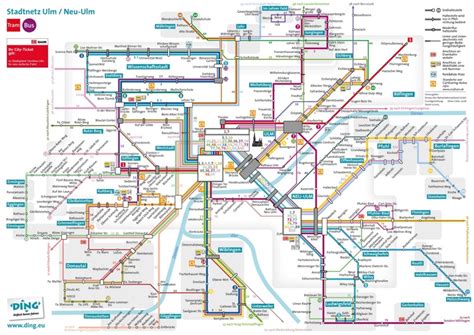 Ulm transport map - Ontheworldmap.com