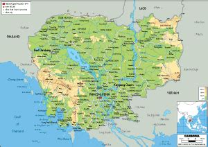 Cambodia Map Political Worldometer