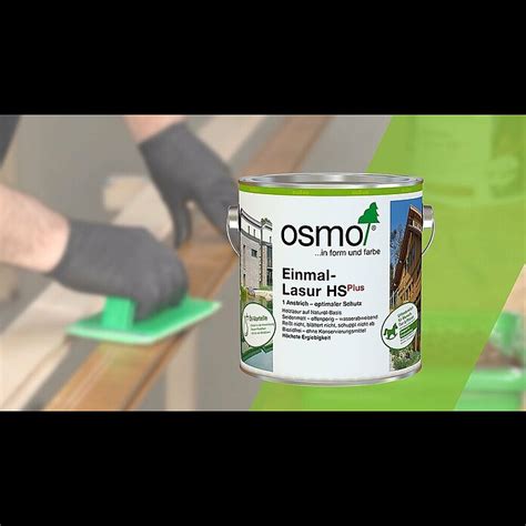 Osmo Einmal Lasur HSPlus 9262 Teak 750 Ml Seidenmatt BAUHAUS