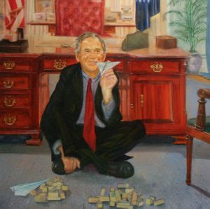 Here’s the Story Behind That Bizarre Painting of Bill Clinton in a Blue ...