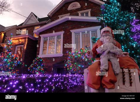 christmas lights in dyker heights, brooklyn Stock Photo - Alamy