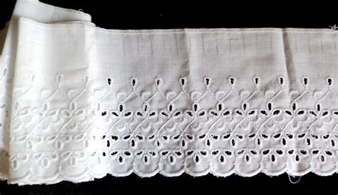 Vintage Lace Eyelet Trim White Eyelet Trim Wide