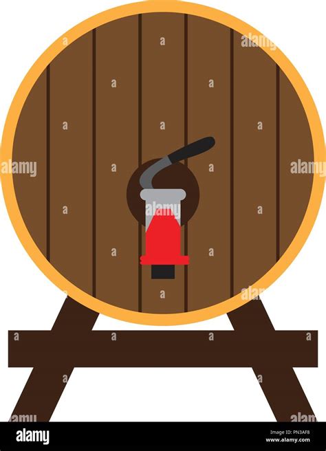 Isolated Wooden Beer Barrel Stock Vector Image And Art Alamy