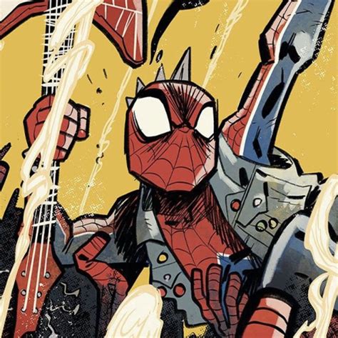 Spider Punk Icon Spiderman Comic Art