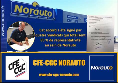 La CFE CGC NORAUTO signe un accord Comité Social et Economique innovant