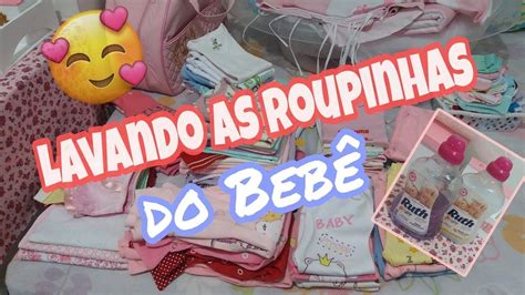 Lavando as roupinhas do Bebê Organização das roupinhas YouTube