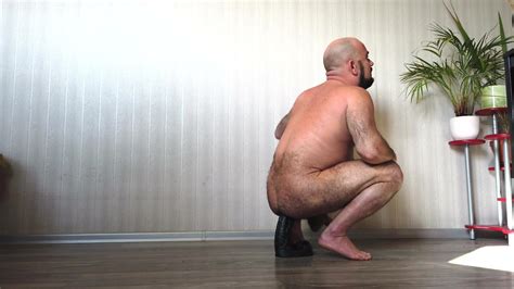 Hairy Daddy Sits On Massive Black Dildo ThisVid