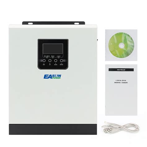 Easun Power Pwm 3kva 2400w 24v Solar Inverter Off Grid Hybrid 220v 80a