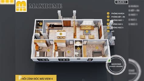 Mẫu nhà mái Nhật cấp 4 đơn giản 10 x 16m HOT nhất 2023 MH01798