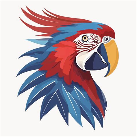 Premium Vector Macaw Logo On A White Background