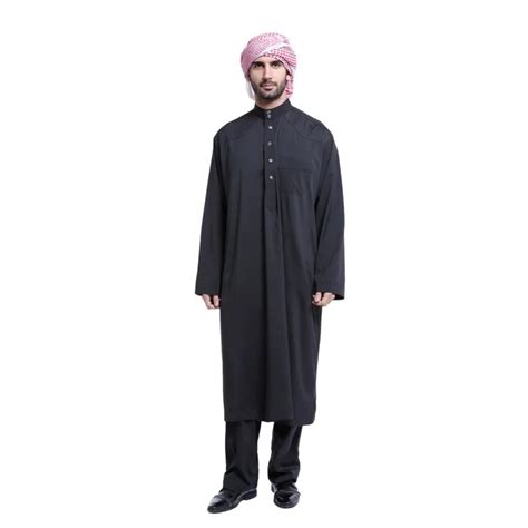 Plus Size Xxxl Men Arabic Jubba Thobe Islamic Clothing Muslim For Saudi