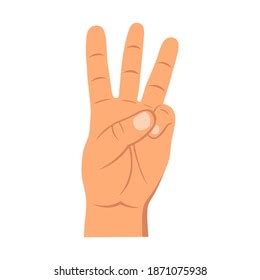 Hand Gesture Fuck You Symbol Middle Stock Vector Royalty Free Shutterstock