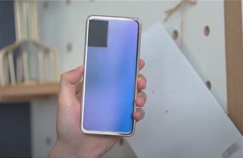 Vivo Working On A Phone With Colour Changing Back Panel