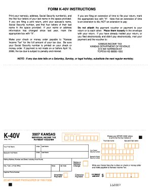 Fillable Online Ksrevenue K V Form Fax Email Print Pdffiller