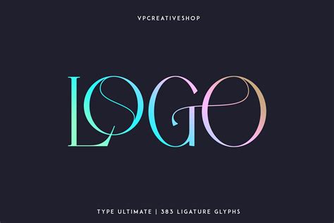 Type Ultimate - Serif Logo Font - Design Cuts