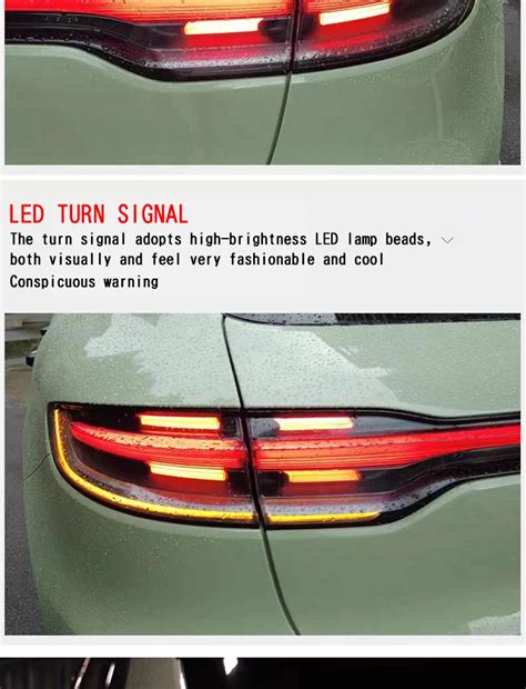 Upgrade Style Through Led Taillights For Macan Tail