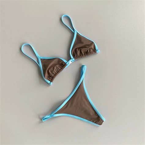 Jual Micro Bikinis Sexy Women Swimsuits Swimwear Bikini Set Chain Bathing Suit Beachwear