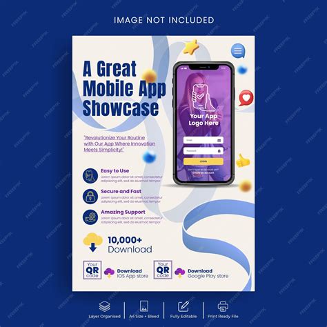 Premium Vector | New Mobile app promotion and app development print