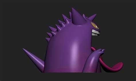 Stl File Pokemon Gigantamax Gengar・3d Printer Model To Download・cults