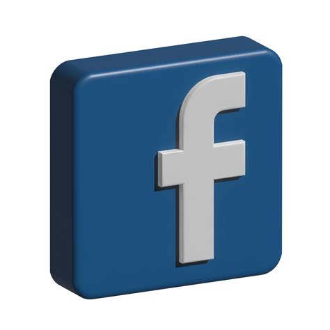 3d Illustration Of Facebook Logo 18780166 Png