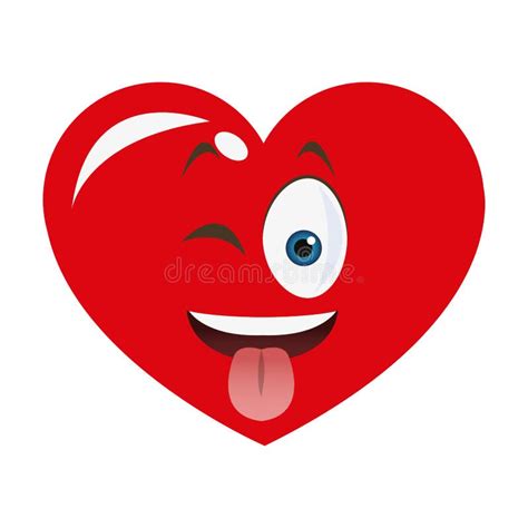 Goofy Heart Cartoon Icon Stock Illustration Illustration Of Clip