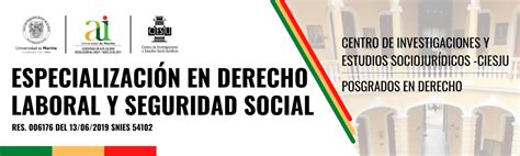 Especializaci N En Derecho Laboral Y Seguridad Social Centro De