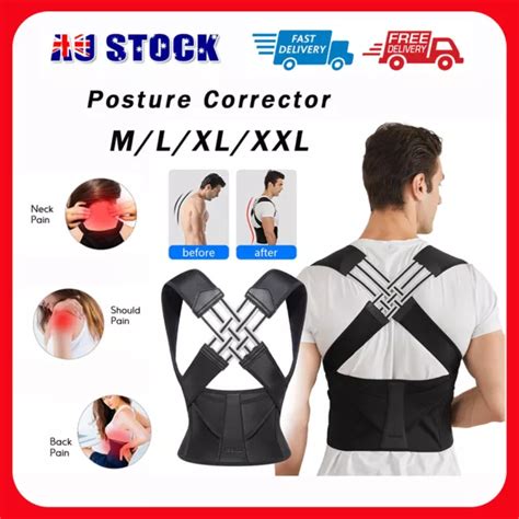 Upgrade Adjustable Posture Corrector Low Back Support Shoulder Brace