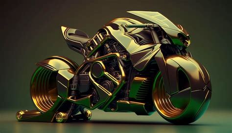 Premium Photo Super Bike Futuristic BikeGenerative AI